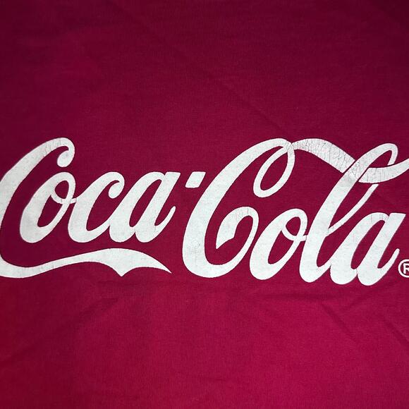 Coca-Cola 🥤 Classic Script Logo Tee – Size L - Picture 3 of 4